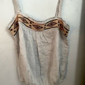 Lucky Brand Beaded Tank Top